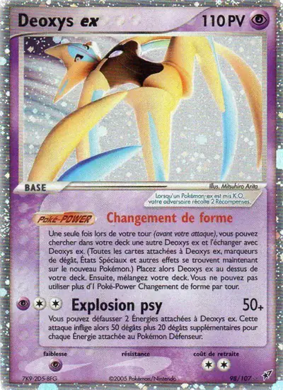 Image de la carte Pokemon Deoxys ex 98/107