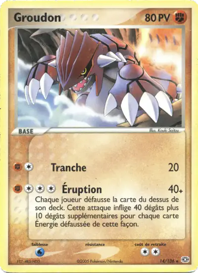 Image de la carte Pokemon Groudon 14/106