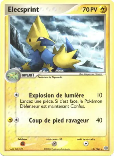 Image de la carte Pokemon Elecsprint 16/106