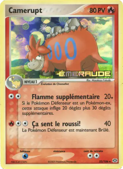 Image de la carte Pokemon Camerupt 23/106