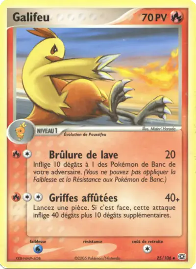 Image de la carte Pokemon Galifeu 25/106