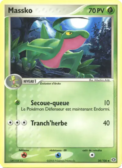 Image de la carte Pokemon Massko 28/106