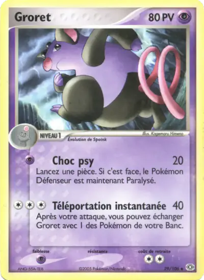 Image de la carte Pokemon Groret 29/106