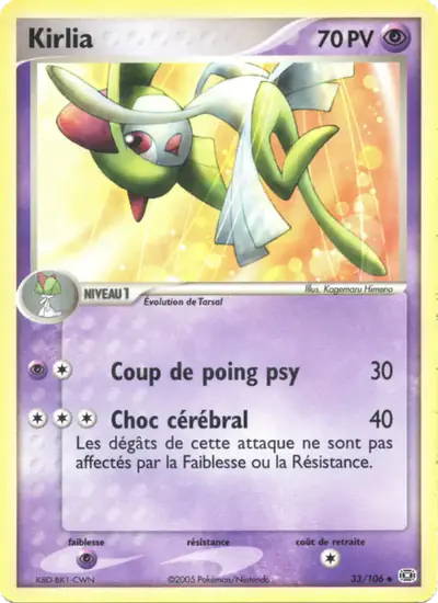 Image de la carte Pokemon Kirlia 33/106