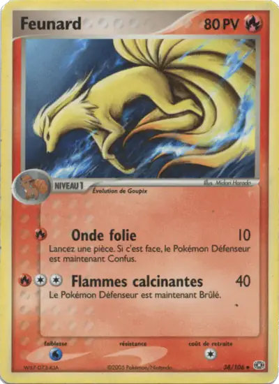 Image de la carte Pokemon Feunard 38/106