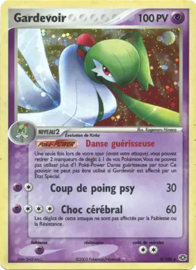 Image de la carte Pokemon Gardevoir 4/106