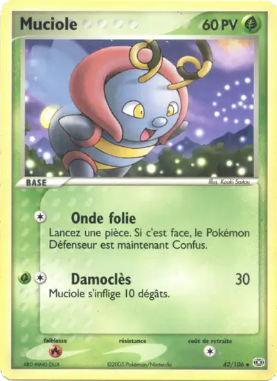 Image de la carte Pokemon Muciole 42/106