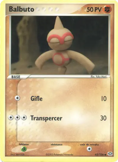 Image de la carte Pokemon Balbuto 43/106