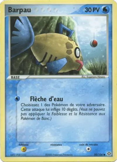 Image de la carte Pokemon Barpau 50/106