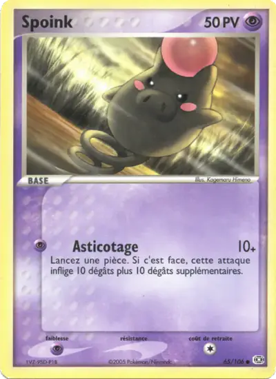Image de la carte Pokemon Spoink 65/106