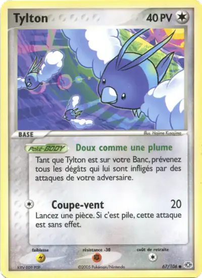 Image de la carte Pokemon Tylton 67/106