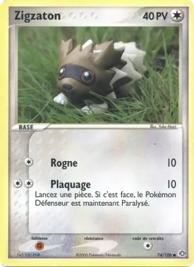 Image de la carte Pokemon Zigzaton 74/106