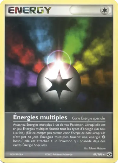 Image de la carte Pokemon Énergies multiples 89/106