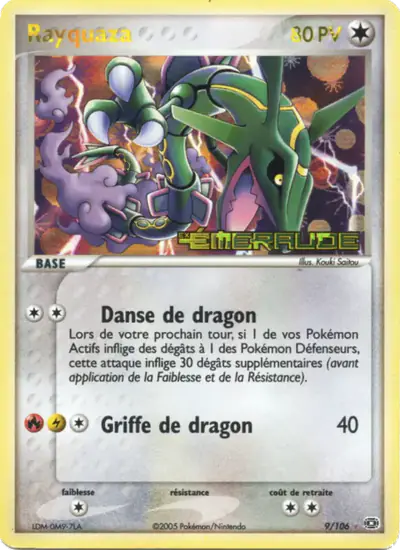 Image de la carte Pokemon Rayquaza 9/106