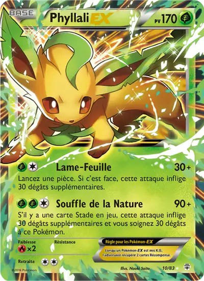 Image de la carte Pokemon Phyllali EX 10/83