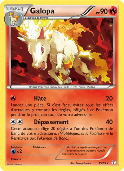 Image de la carte Pokemon Galopa 15/83