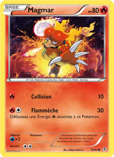 Image de la carte Pokemon Magmar 16/83