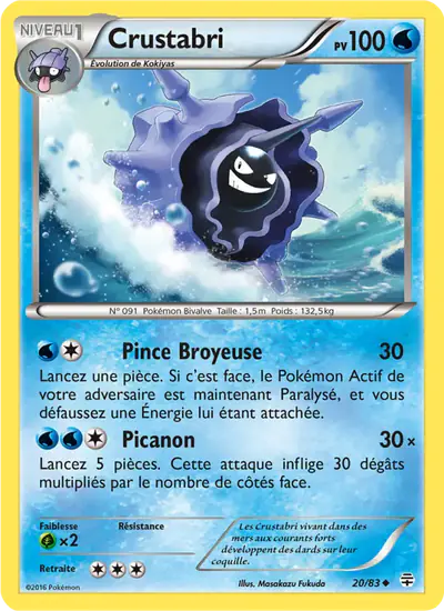 Image de la carte Pokemon Crustabri 20/83
