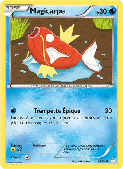 Image de la carte Pokemon Magicarpe 22/83