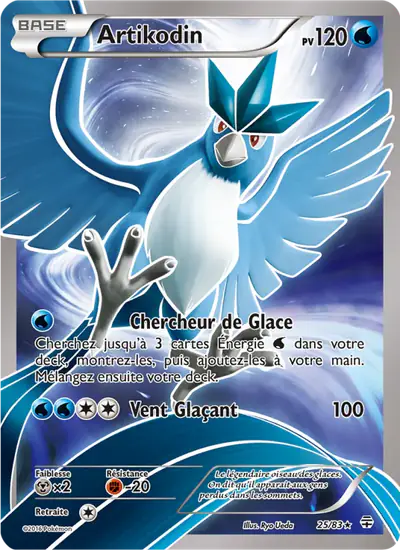 Image de la carte Pokemon Artikodin 25/83