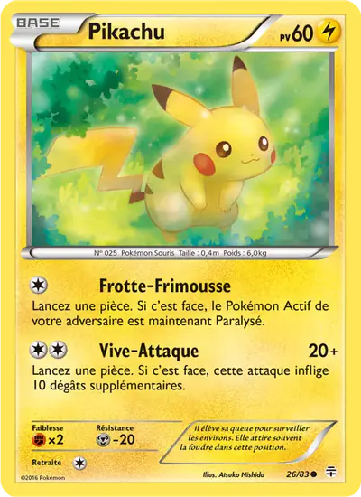 Image de la carte Pokemon Pikachu 26/83