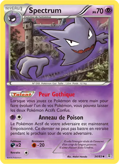 Image de la carte Pokemon Spectrum 34/83