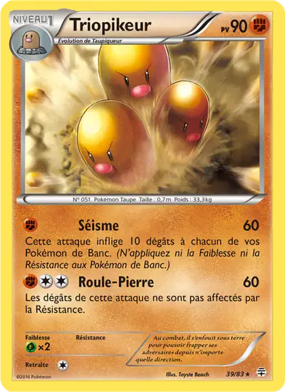 Image de la carte Pokemon Triopikeur 39/83