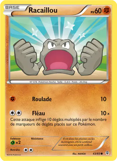 Image de la carte Pokemon Racaillou 43/83
