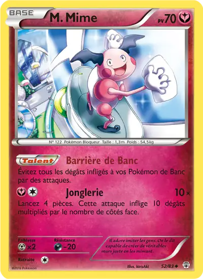 Image de la carte Pokemon M. Mime 52/83