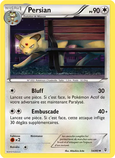 Image de la carte Pokemon Persian 54/83