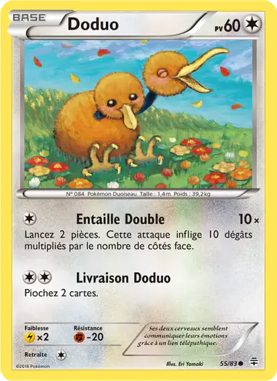 Image de la carte Pokemon Doduo 55/83