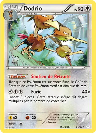Image de la carte Pokemon Dodrio 56/83