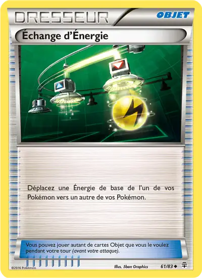 Image de la carte Pokemon Échange d'Énergie 61/83