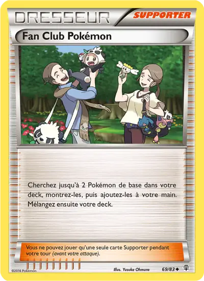 Image de la carte Pokemon Fan Club Pokémon 69/83