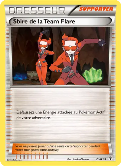 Image de la carte Pokemon Sbire de la Team Flare 73/83