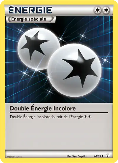 Image de la carte Pokemon Double Énergie Incolore 74/83