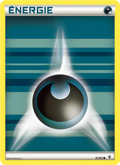 Image de la carte Pokemon Énergie Obscurité 81/83