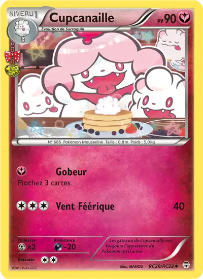 Image de la carte Pokemon Cupcanaille RC20/83
