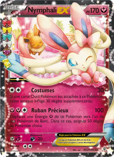 Image de la carte Pokemon Nymphali EX RC21/83