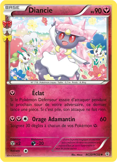 Image de la carte Pokemon Diancie RC22/83