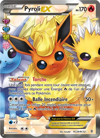 Image de la carte Pokemon Pyroli EX RC28/83