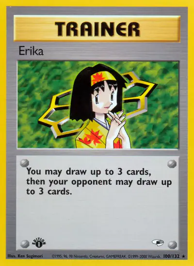 Image de la carte Pokemon Erika (Édition 1) 100/132