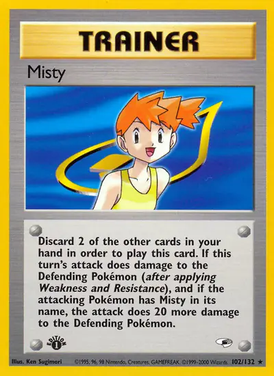 Image de la carte Pokemon Misty (Édition 1) 102/132