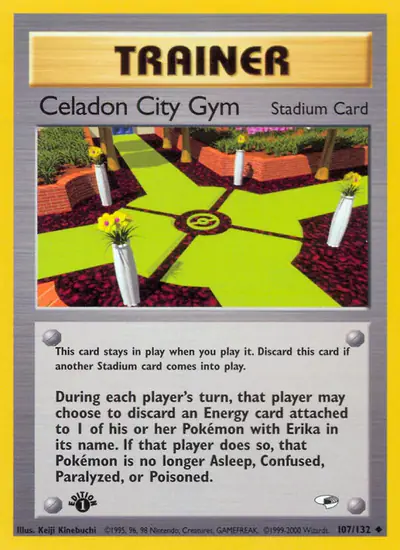 Image de la carte Pokemon Celadon City Gym (Édition 1) 107/132