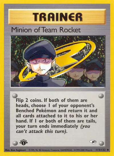 Image de la carte Pokemon Minion of Team Rocket (Édition 1) 113/132