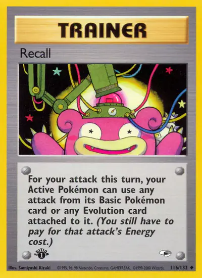 Image de la carte Pokemon Recall (Édition 1) 116/132