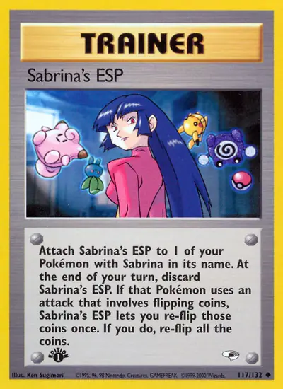 Image de la carte Pokemon Sabrina's ESP (Édition 1) 117/132