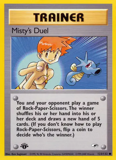 Image de la carte Pokemon Misty's Duel (Édition 1) 123/132