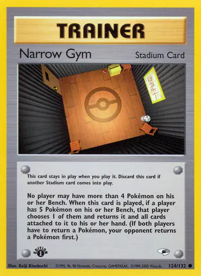 Image de la carte Pokemon Narrow Gym (Édition 1) 124/132