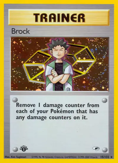 Image de la carte Pokemon Brock (Édition 1) 15/132